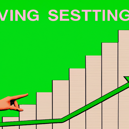  showing a climb in cost savings over time with a hand pushing an upward arrow