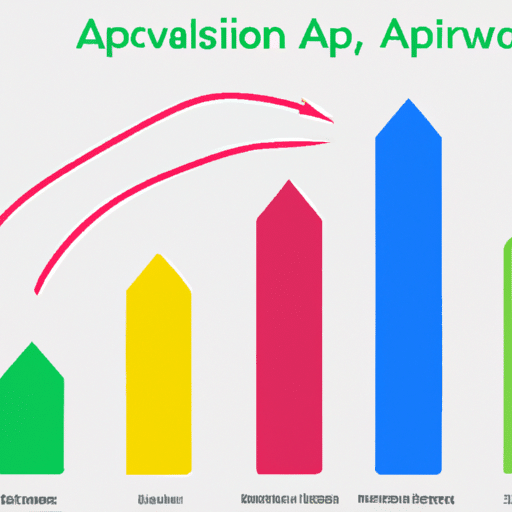  graph that shows the complexity of an app's scalability with colorful arrows pointing to various factors to consider