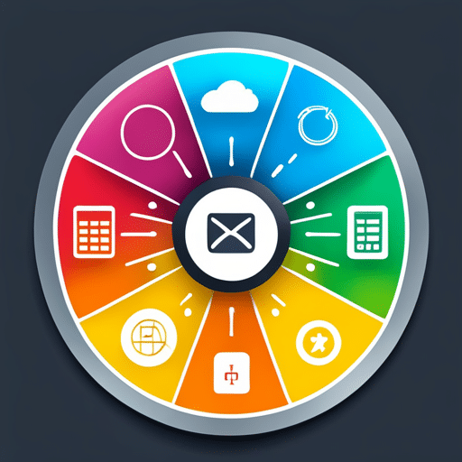 Ful diagram of a mobile device screen showing the icons of various app features for beginners