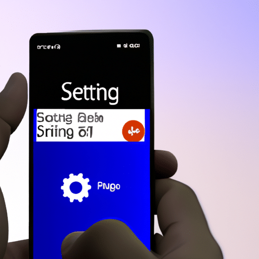 Adjusting notification settings on a smartphone, with a custom badge in the corner