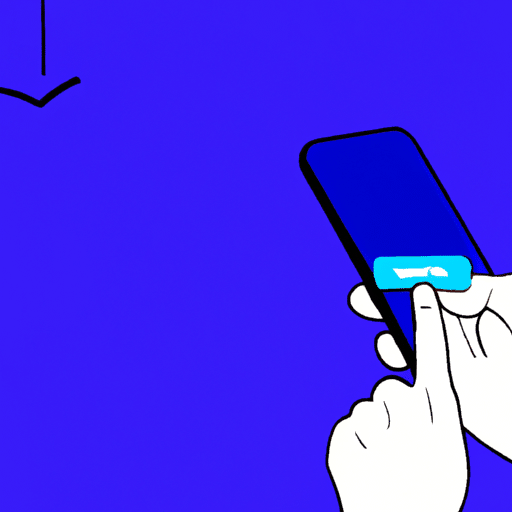 E, intuitive illustration of a person tapping on a phone screen to manage notifications